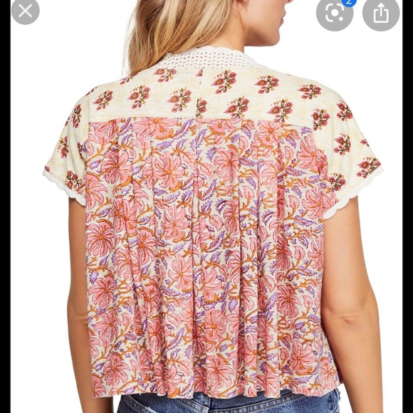 Free People Leilani Print Top NWT - Picture 3 of 13